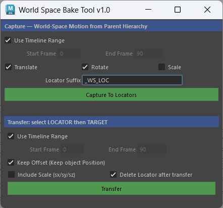 wsBakeTool v1.0 preview