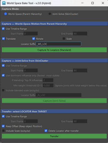 wsBakeTool v2.0 preview